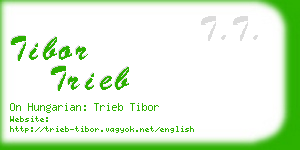 tibor trieb business card